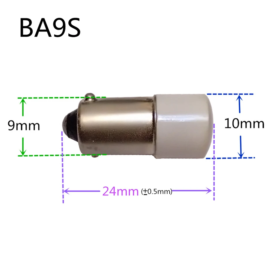 5pcs ba9s indikátor žiarovky prepínač elektrická žiarovka ba9s prístrojová žiarovka ba9s 6.3v 12v 24v 36v ba9s LED 110V BA9S LED LED 220V 380V BA9S