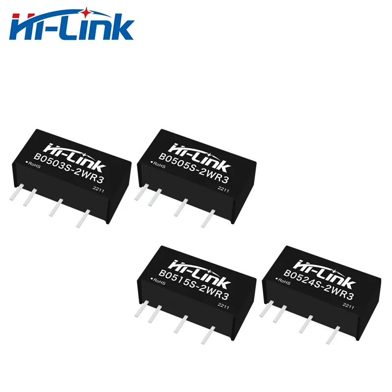 5pcs Doprava zdarma DCDC Izolované výkonové moduly prevodníka 1500VDC 2W B0503S-2WR3 B0505S-2WR3 B0515S-2WR3 B0524S-2WR3