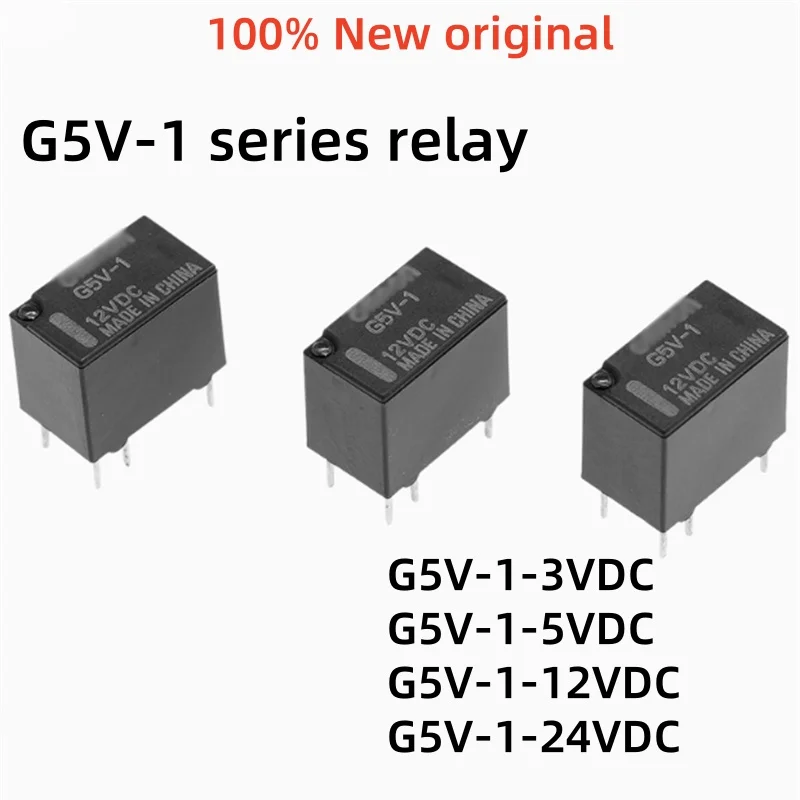 5PCS G5V-1 5VDC G5V-1 12VDC G5V-1 24VDC 5V 12V 24V RELE 6PIN SPDT MINI signálne relé pre PCB nový a pôvodný