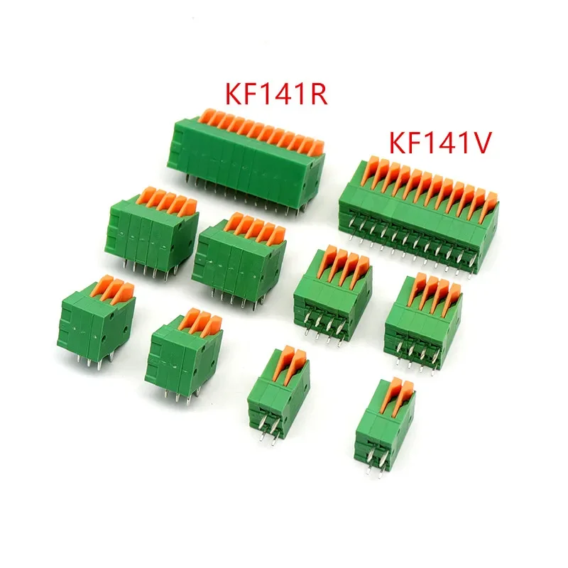 5pcs KF141V KF141R 2,54 mm Pitch PCB rovné/ohnuté konektory nohy 2/3/4/5/6/7/8/9/10