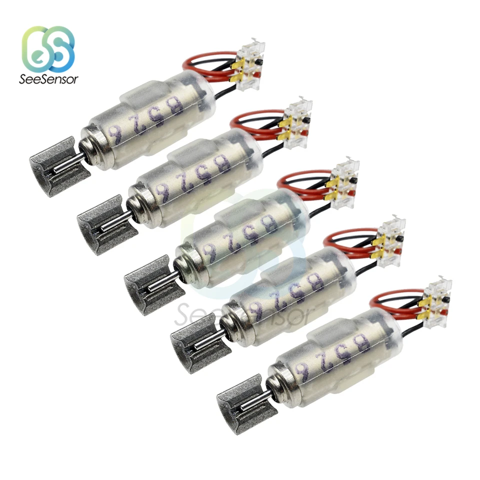 5pcs mikro-coreless Vibration Motor Set Mini Vysokorýchlostný vibračný motor Profesionálny RC Motor DC 1,5V-3V 4x11mm Elektronické súpravy