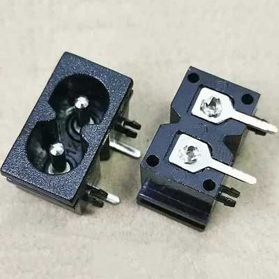 5pcs napájací vývod AC Dva diery 22*12 mm doska 2,5A250V 8-type osemp-pin soketu BX-180-H01 AC napájací prepínač MOGET COPPER COPPER COPPER COPPER