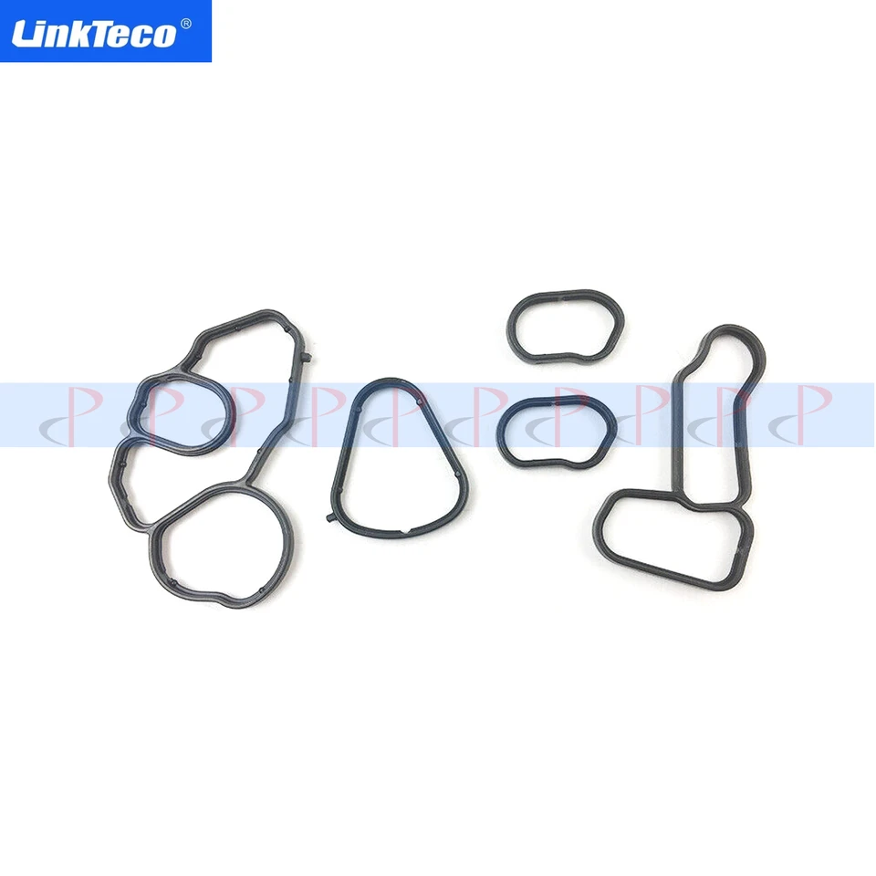5pcs Oil Cooller Filter Tesnenie tesnenia Tesnenia pre roky 2011-2016 BMW 114i 116i 118i 120i 316i 320i F20 F21 F30 F31 F80 1,6 L N13