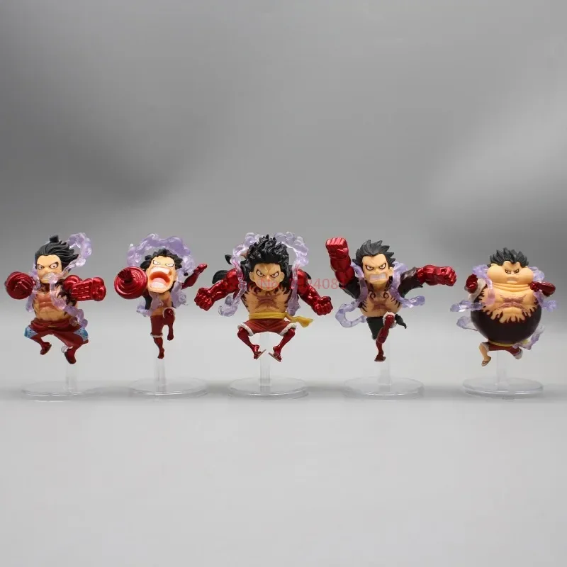 5pcs One Piece GK WCF 4. prevodové výstrahy Luffy Collectible Collection Collection Model Ozdoby Animácie Periférne darčeky Doll Hračky Darčeky