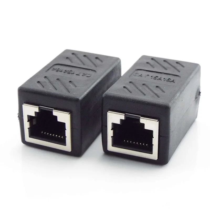 5pcs RJ45 COUPLER ETHERNET CABLO COUPLE COUPLER LAN CONNEKTOR INLINE CAT7/CAT6/CAT5E Sieťový adaptér káblového kábla Žena do ženy C1