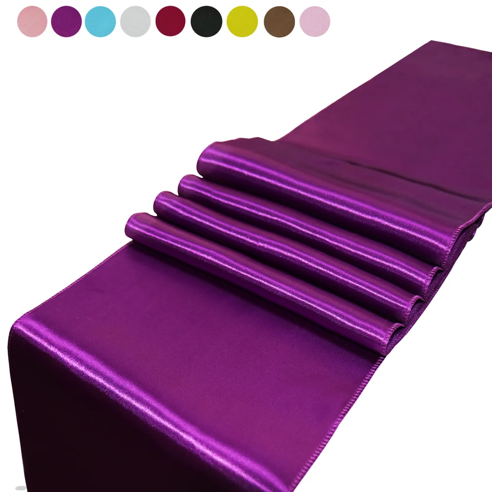 5pcs/set 30x275cm Jacquard Stying Satin Table Runner pre hotelovú stolovú dekoráciu dekorácie svadobné večierky Table bežec