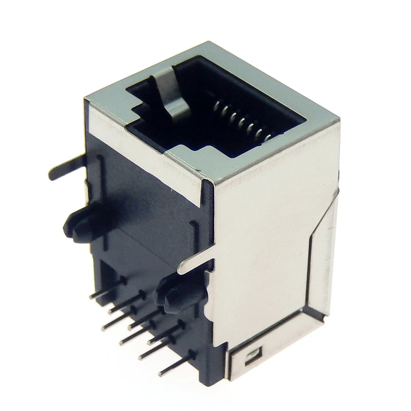 5pcs/set RJ45 Network Ethernet 8p 8c ženské soketové konektory 8pin PCB Mount RJ45 8P8C Single Network Port