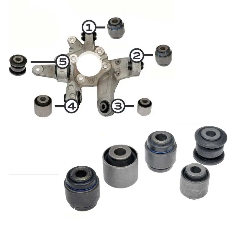 5pcs/set Suspension Control Arm Bushing Zadný dolný vnútorný pre Ford Explorer 2013- K201541 8A8Z5A638B DB5Z5B758A