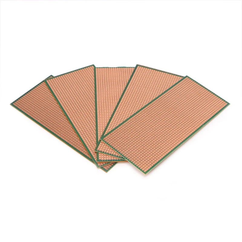 5PCS Stripboard Vero Prototype Print Circuit Board 6,5x14,5 cm 2,54 mm.