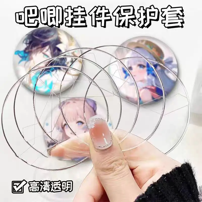 5pcs Transparentné ITA BAG PINS CASE OBCHOD PRÍRUČKA PRÍPADA PRE Anime BADGE PIN DEOCORÁCIE