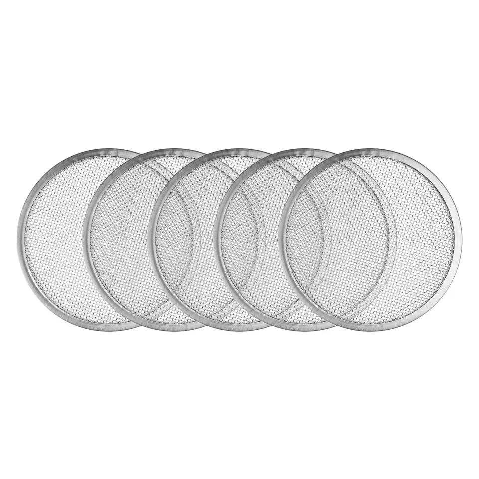 5pcs z nehrdzavejúcej ocele klíčenie sieťoviny Filter Filter široké ústa Mason konzervárenské nádoby, ktoré klíčili veko pre klíčenie