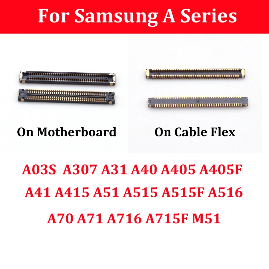 5pcs/šarža 78pin nabíjacích konektorových konektorov pre hlavnú dosku Samsung A30S A31 A31 A40 A405 M51 A41 A415 A51 A515 A5715F A516 A70 A71 A71 A716 A716 A716
