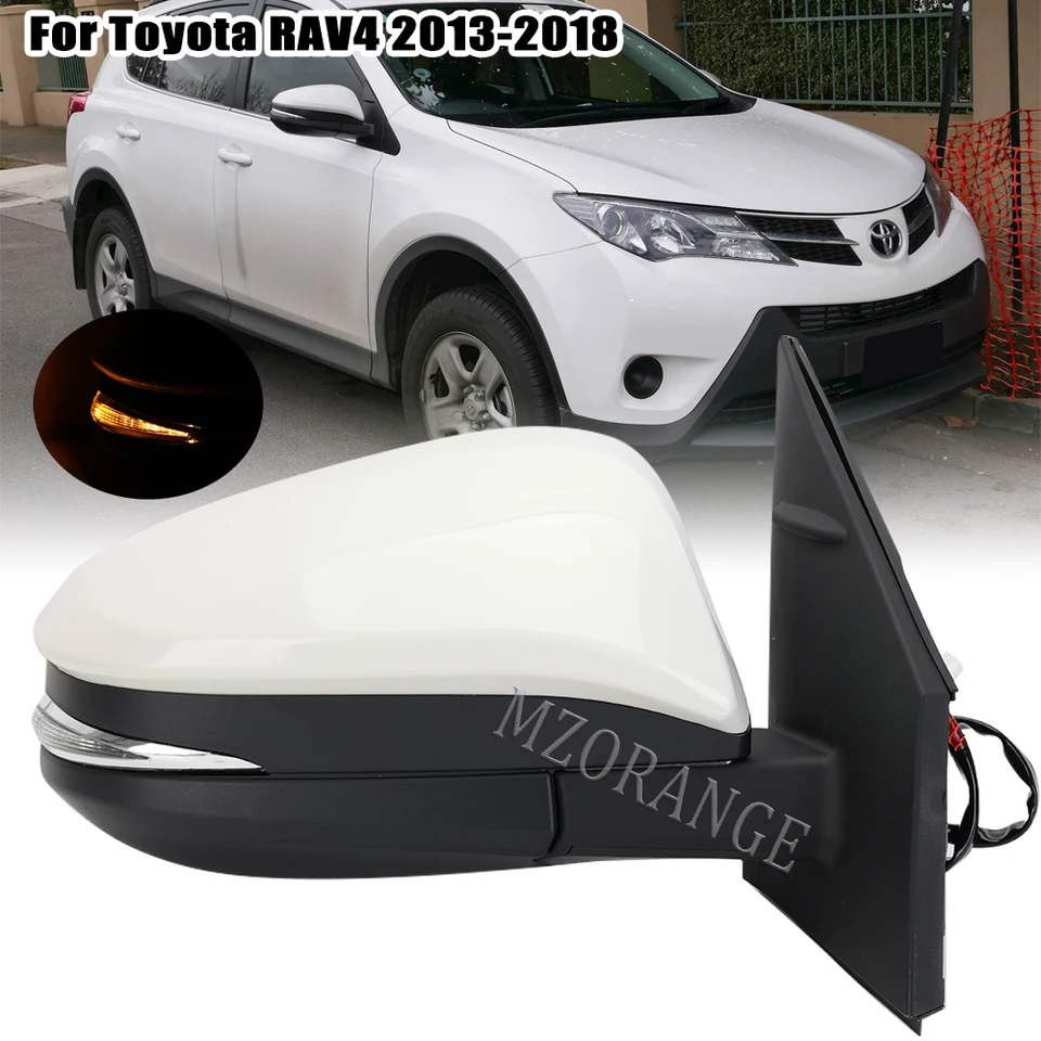 5pinové spätné zrkadlo na strane auta pre Toyota RAV4 2013-2018 Žiadne automatické záhyby príslušenstvo automatické slepé časti KB3Z17682F KB3Z17683F