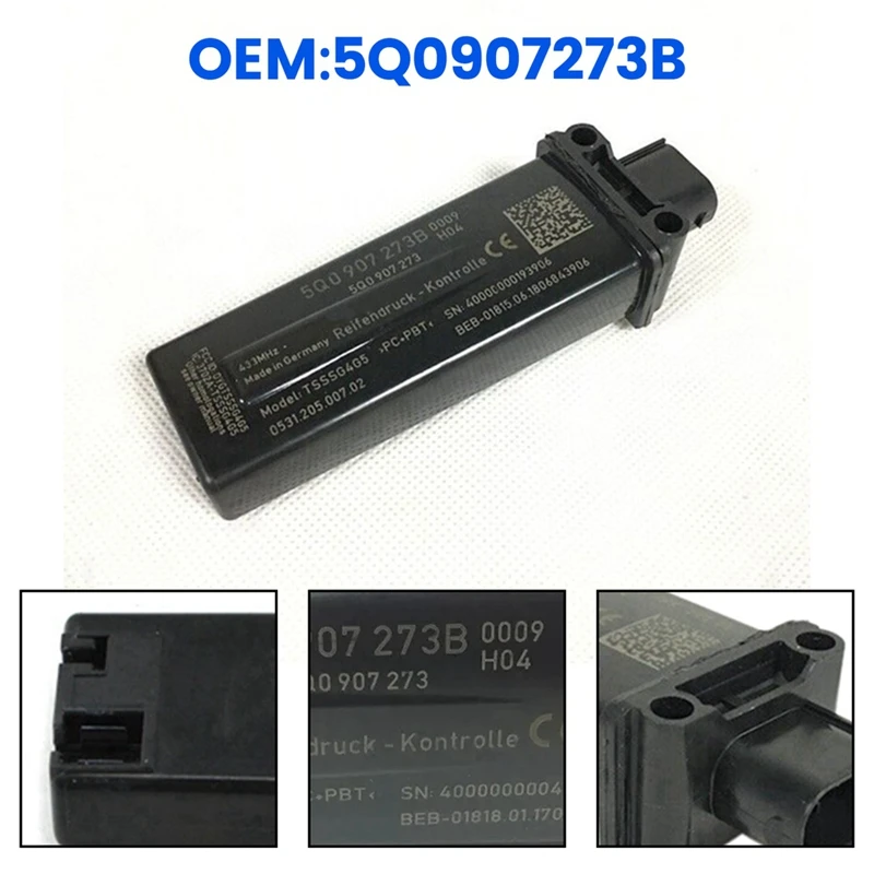 5Q0907273B CAR TPMS TLAKOVÝ MODULOVÝ MODUL Riadiaca jednotka prijímača pre VW MQB Golf 6 7 MK7 Tiguan Passat B8 Touran