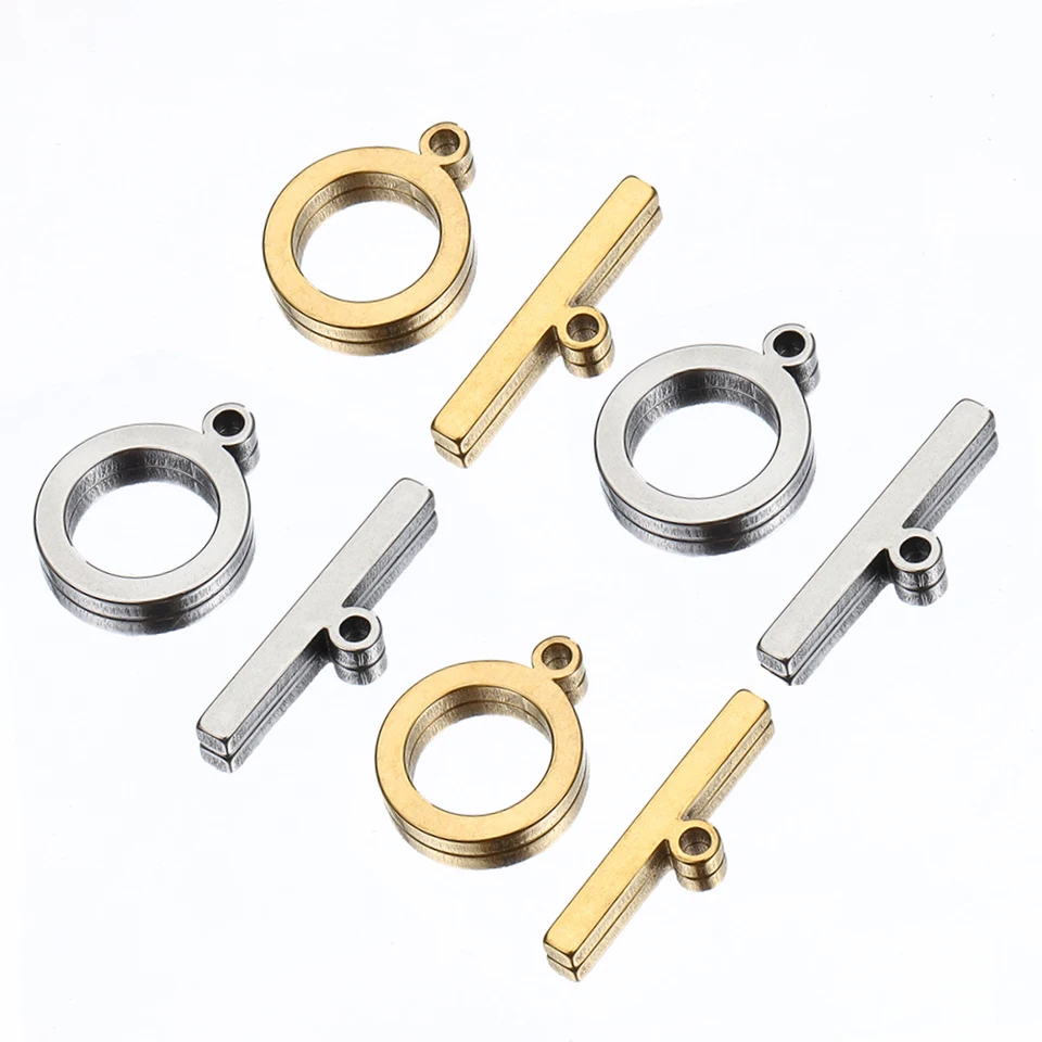 5sety z nehrdzavejúcej ocele OT Clasps plochý prepínač DIY šperky náhrdelnícky konektor pre ručne vyrábané náramkové háčiky ručne vyrábané šperky