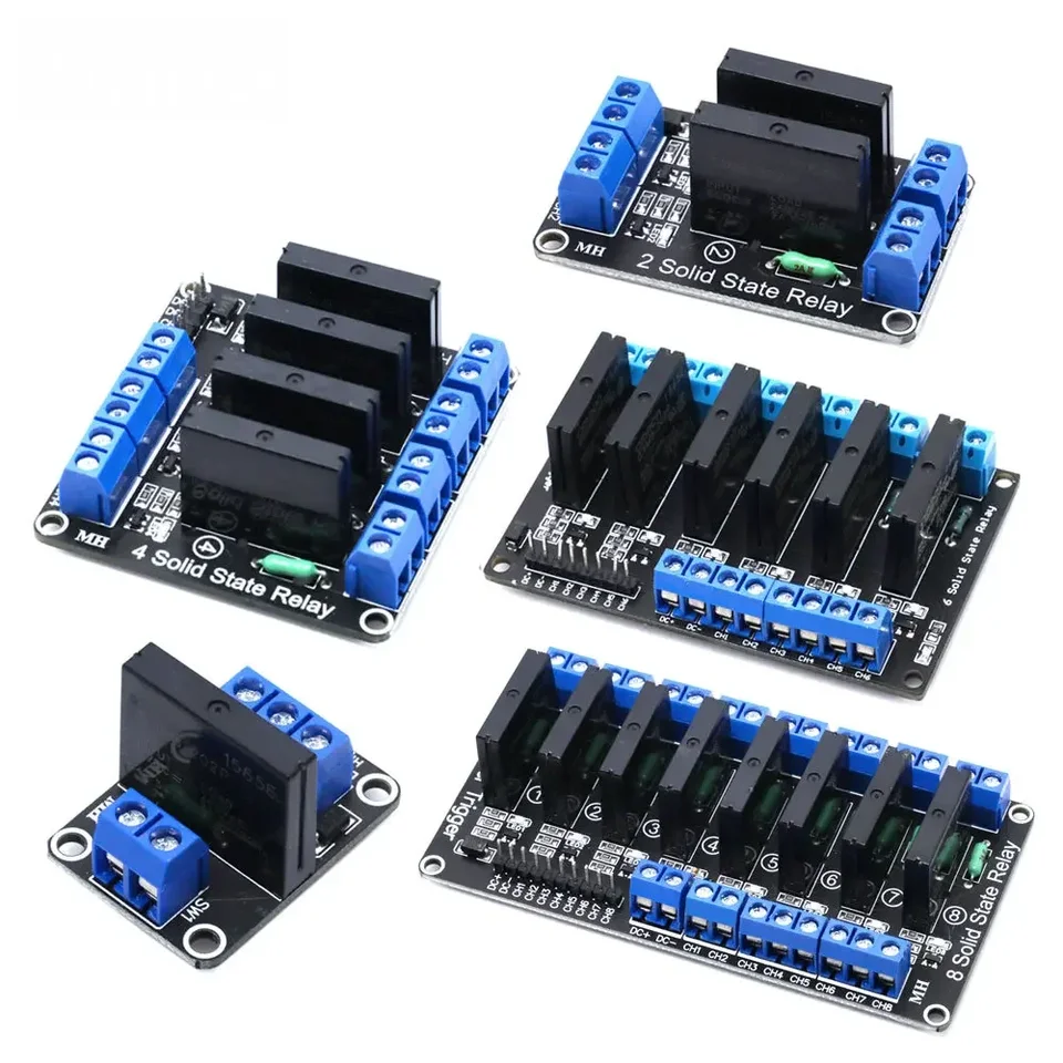 5V 1 kanál 2 4 6 8 Cesta SSR G3MB-202P Modul relé v tuhom stave 240V 2A Výstup s odporovou poistkou pre modul Arduino High Relay
