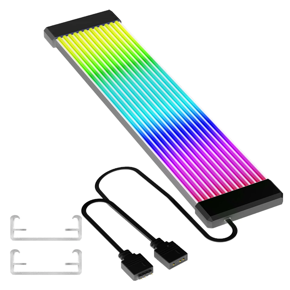 5V 3pin Flexibilné svetlo lišta 8pin 24pin PSU RGB káblové rozšírenia Flexibilné LED pásové pásmo DIY Kit pre napájanie počítača