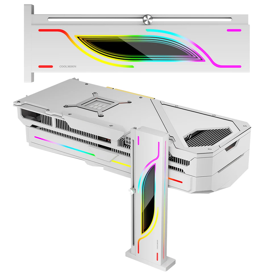 5V Argb Grafická karta Držiteľ grafickej karty Držiak nastaviteľná výška grafická karta GPU Brace Support Vertical GPU Podporné príslušenstvo