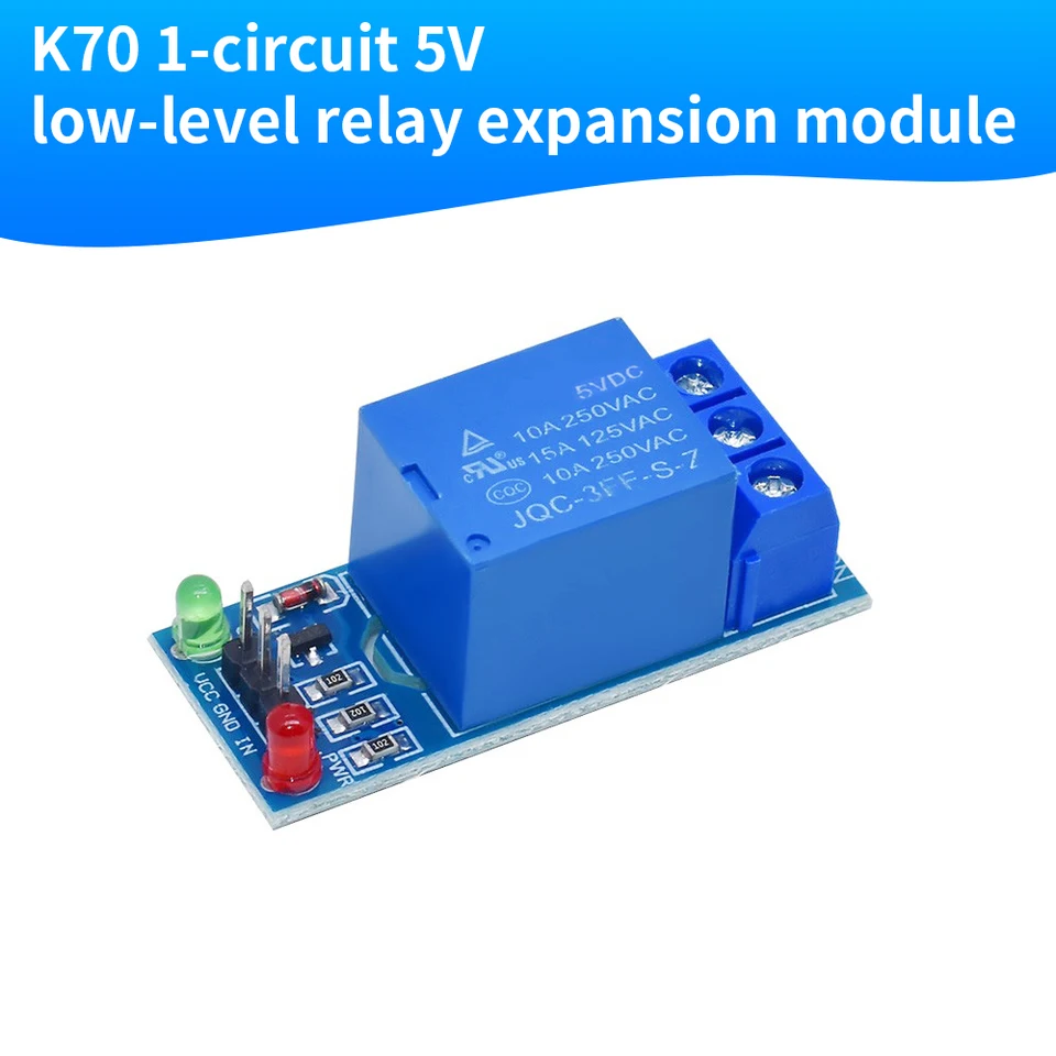 5V K70 1 okruh nízkoúrovňovej expanznej expanznej modulu a jednokanálový tuhý spúšť na vysokej úrovni pre projekty Arduino UNOR3 DIY projekty