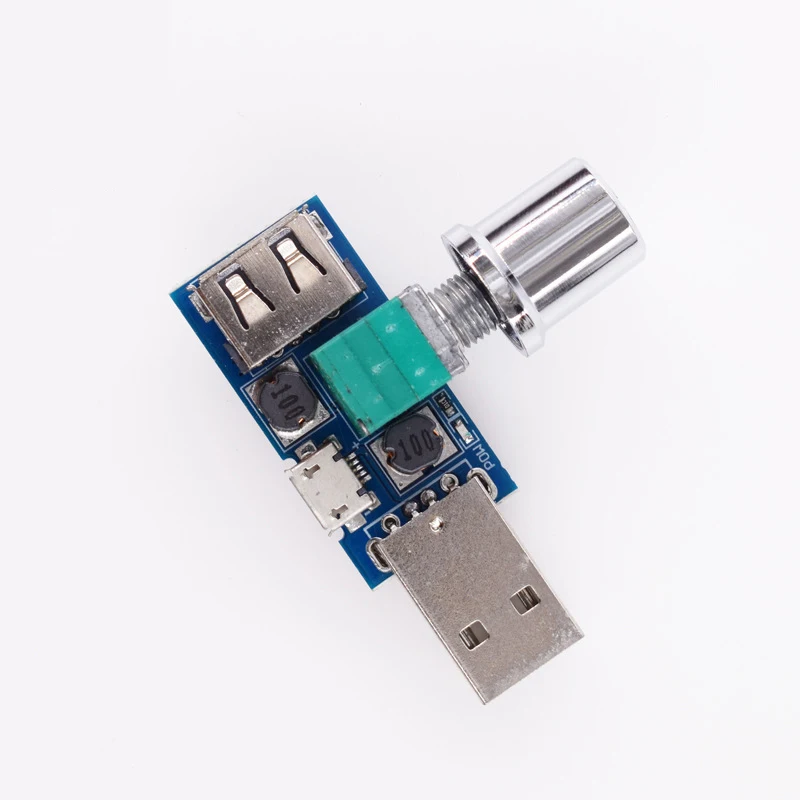 5V USB napätie regulátorom ventilátora rýchlosti regulátora rýchlosti s prepínačom DC 4-12V až 2,5-8 V 5W Power Controller