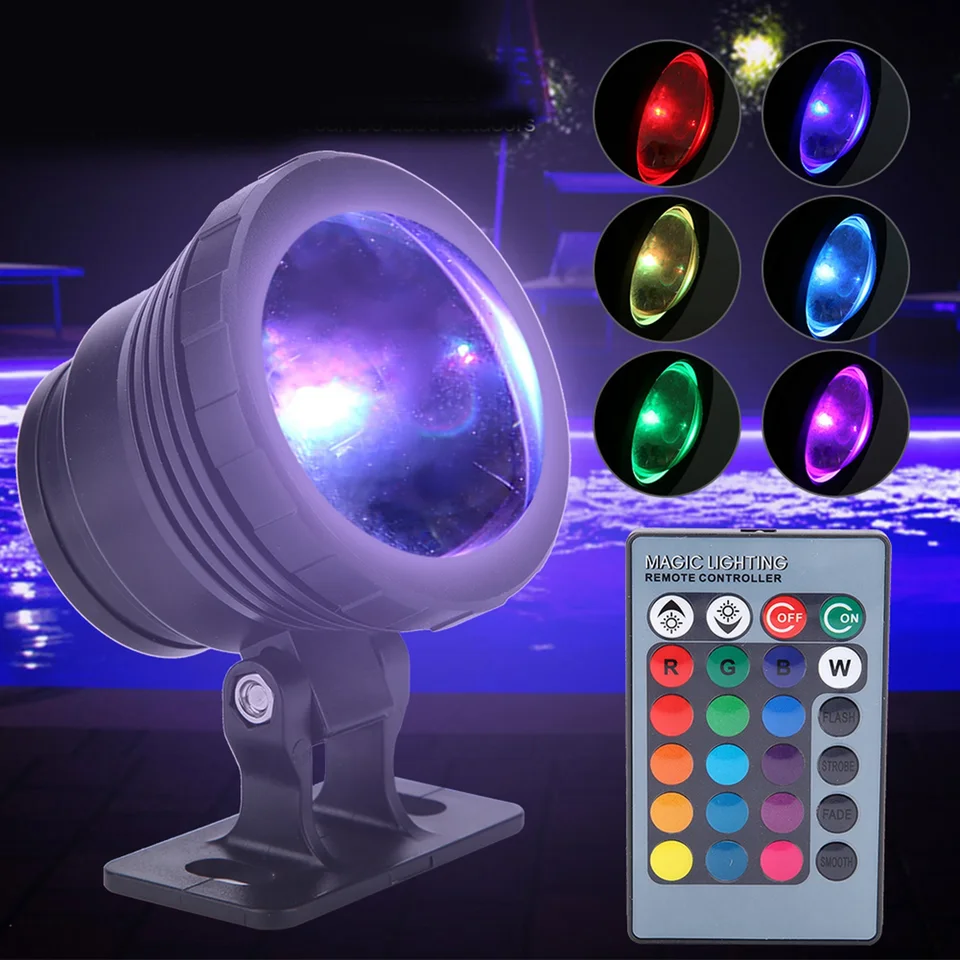 5W 10W AC 85-265V RGB LED LED bazén Spoľahkové vodotesné vonkajšie dekoratívne svetlo