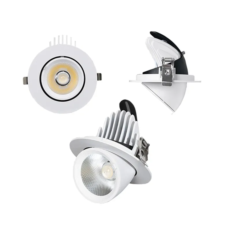 5W LED Spotlight Nose Nose Round Round Opustené stropné svetlo Gimbal uhol dole v obývacej izbe Obývacia izba Obýva