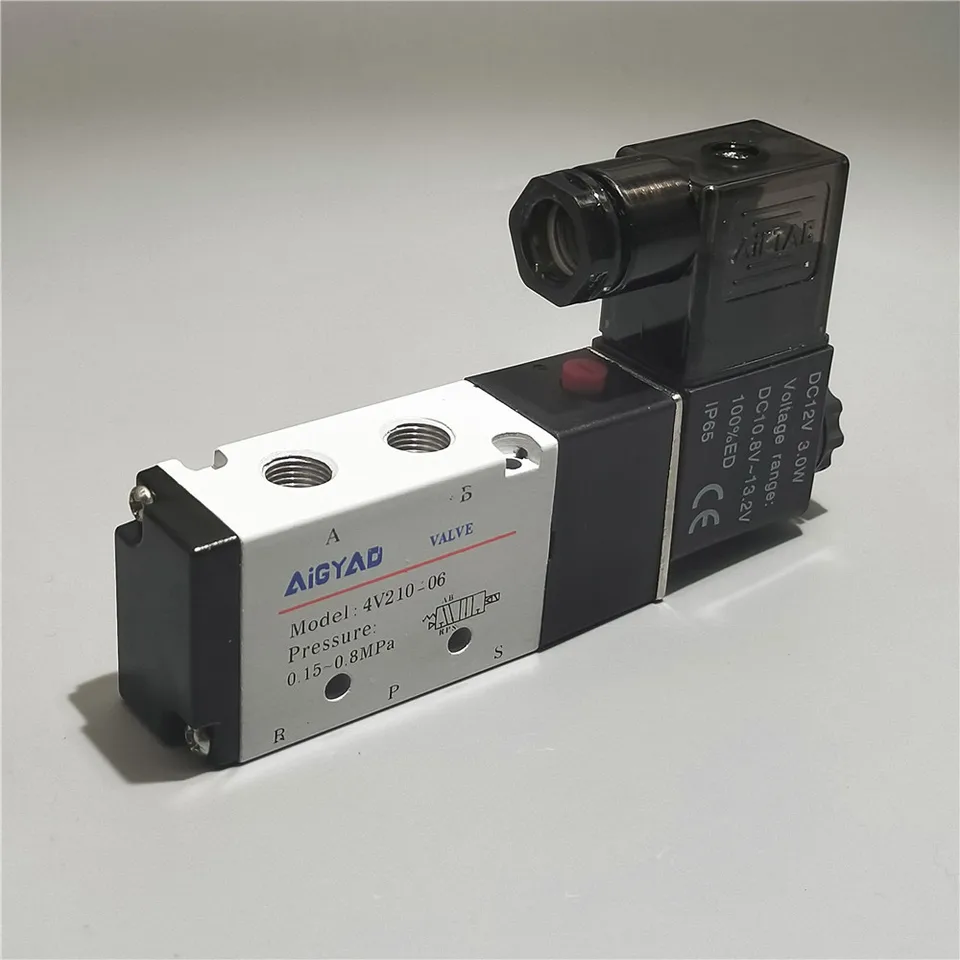 5way 2 Poloha elektrický solenoidný ventil 4v210 1/8 