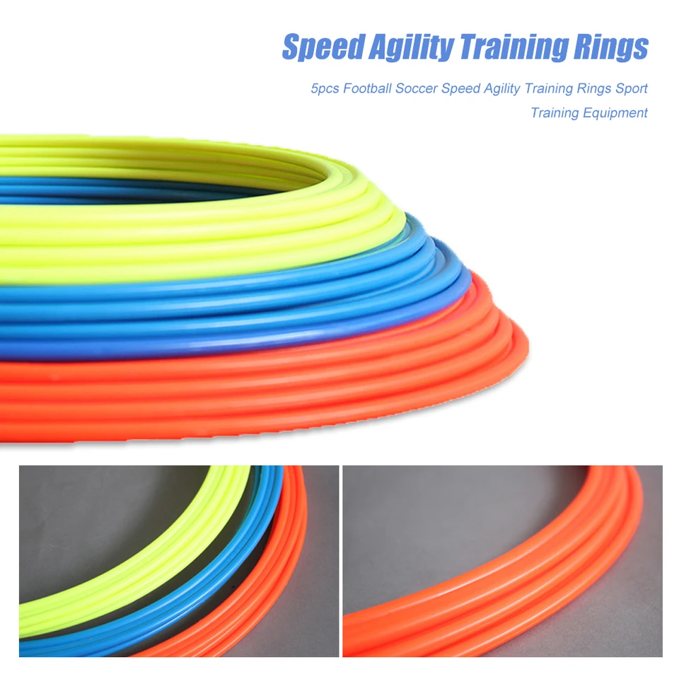 5x futbalové futbalové rýchlosti agility Tréning Rings Training Equipment 30 cm 40 cm dia