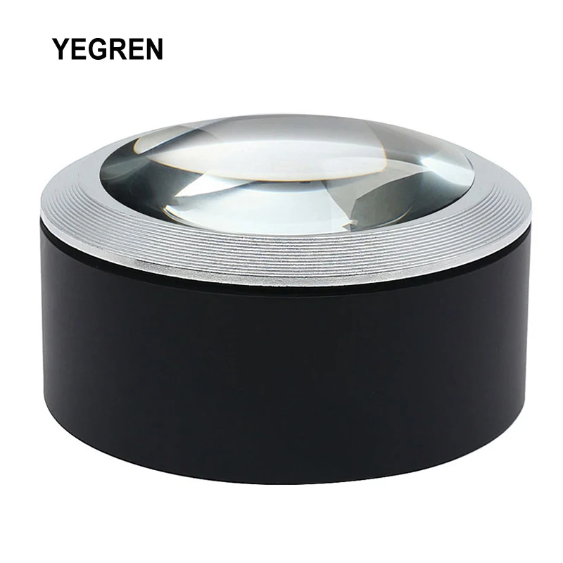 5x Illuminačný váha papierovej váhy 3 LED DOME DOSKOP PACKIFIKOVANIE ZAMESTNANIE 68 mm Optické sklenené šošovky Oblasť.