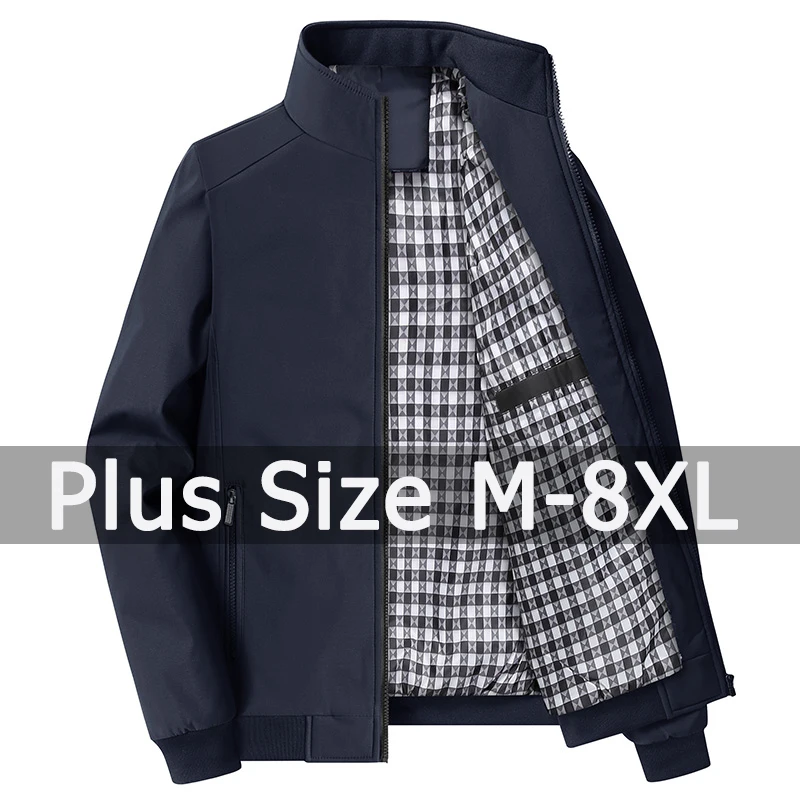 5xl 6xl 7xl 8xl plus veľkosť pre mužov pre mužov 40-140 kg jesenný zimný kabát Príležitostná športová bunda Outwear Jaquetas Masculina de Inverno