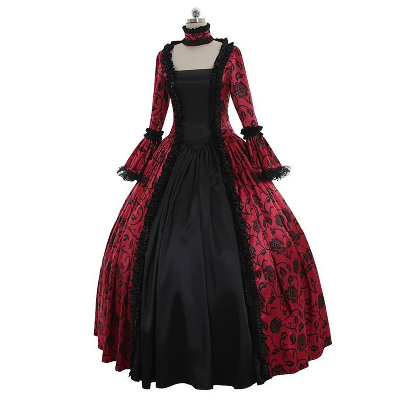 5xl Nový viktoriánsky palác Dress Dress Dress Cosplay kostým Nightmare Befor Vianoce NX2090