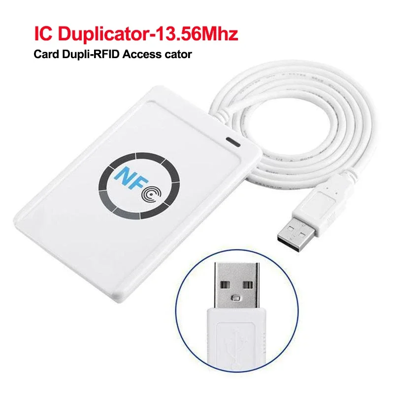 5YOA USB ACR122U KONTAKTLESS SMART CARD ACR-122U Prístupová karta Kópia Čítačka IC Vlastnosť výťahu dešifrovanie Kopírovanie 13,56 MHz