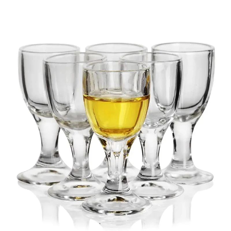 6/12ks 10 ml malé pohár Goblet Glass Baijiu pohár čínskeho štýlu Drinkware pre liehoviny japonský