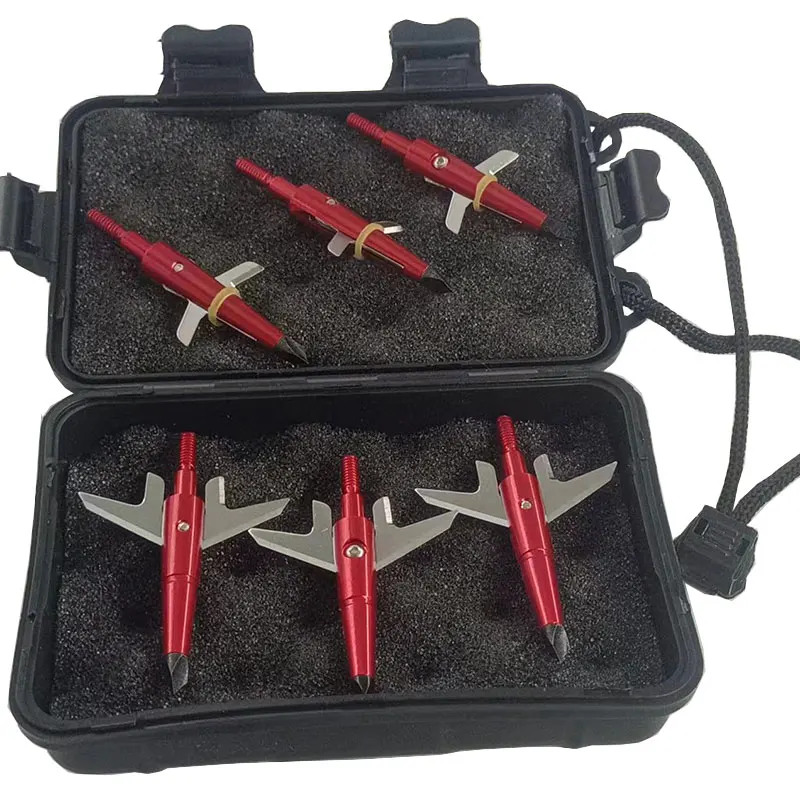 6/12ks 100 granánové šípky TIPS TIPS Broadheads s 2 rozširovateľnými zlúčeninami Blade Opakovanie Krištiek Hunting Arrow Príslušenstvo