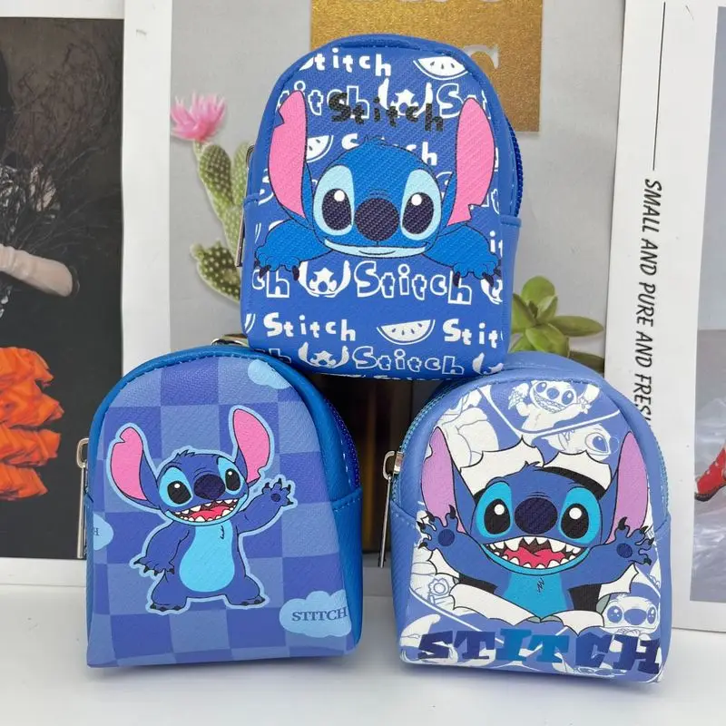6/12ks Disney Stitch Nová krásna karikatúra Zmena tašky s dátovým káblom Keychain Cable Storage Storage Bag Random Mixing Wholesale