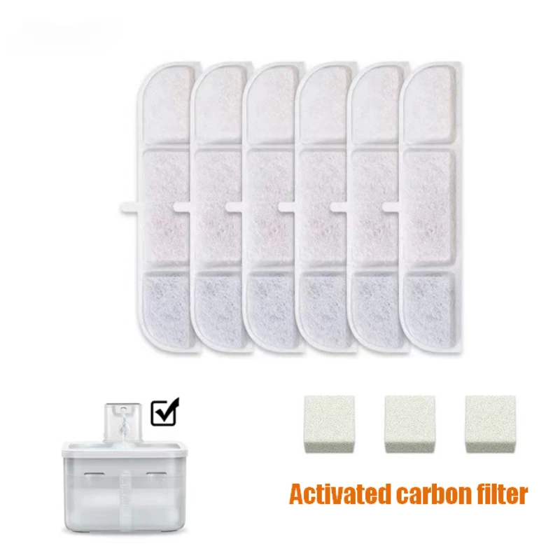6/12ks Pet bezdrôtová automatická automatická cirkulácia Smart Pity Fontain Filter Cablered