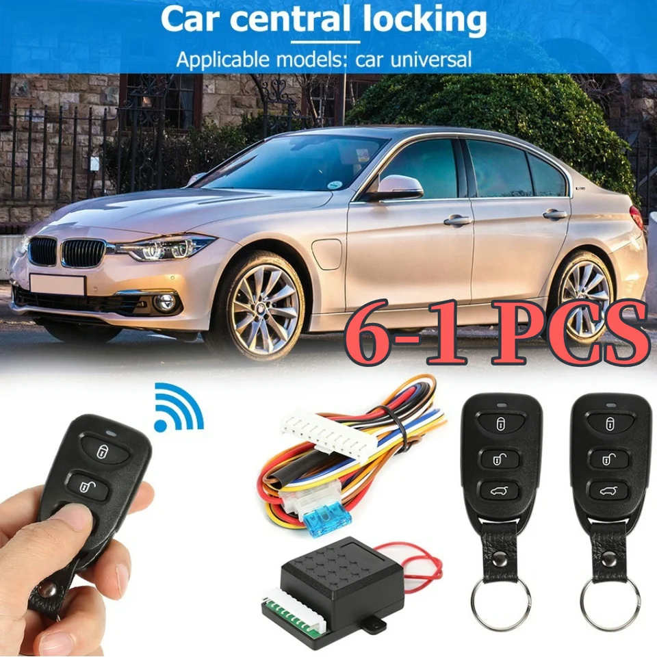 6-1pcs auto diaľkové centrálne zámok zámku dverí zamknutia Alarm bezkľúčového vstupného systému 401/t102