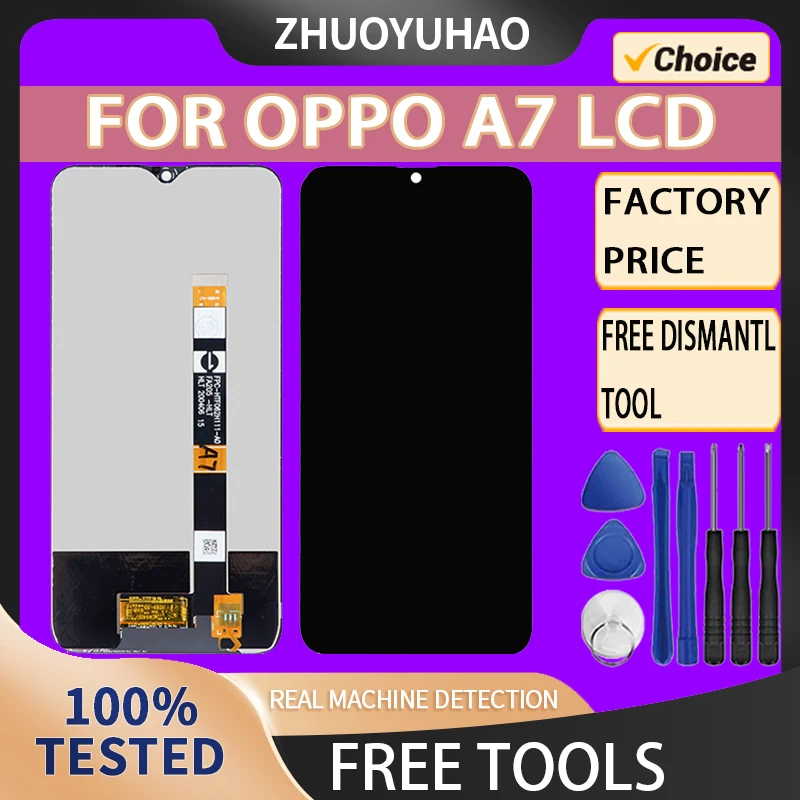 6.2 '' LCD displej pre OPPO A7 LCD náhradný displej dotykovej obrazovky pre zostavu digitalizátora obrazovky OPPO A7 LCD