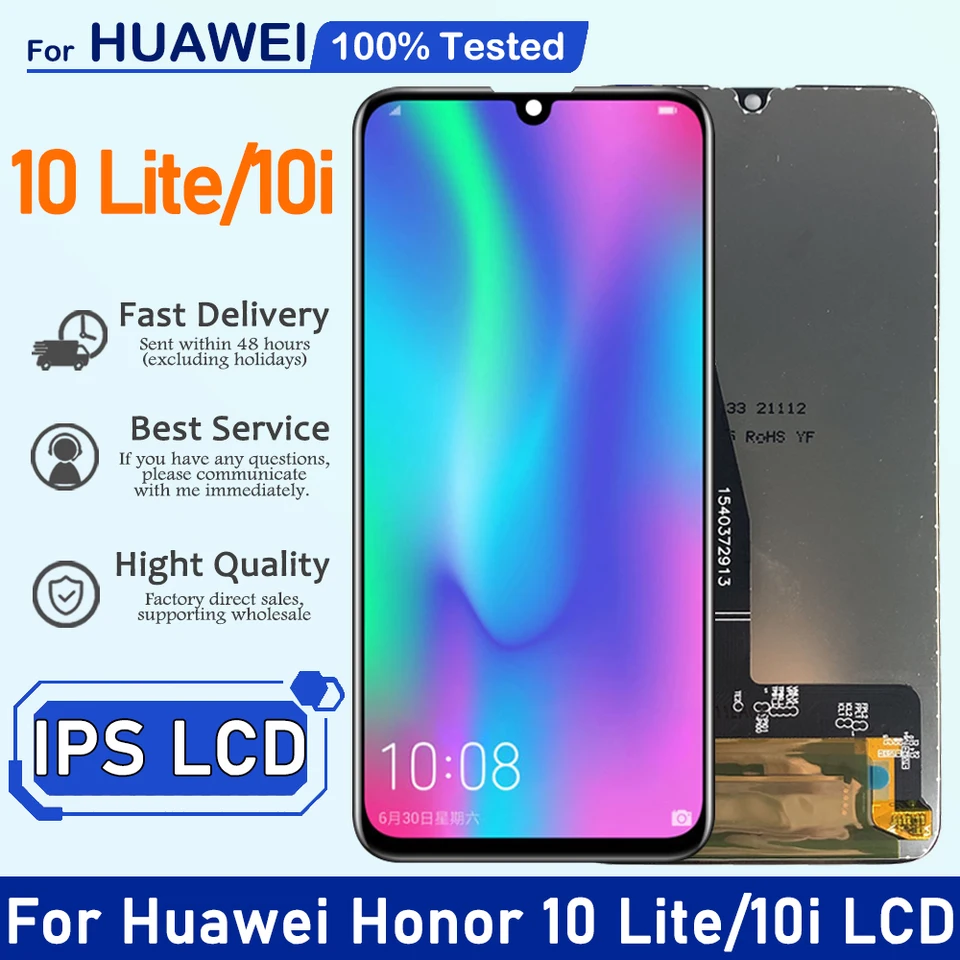 6.21'''For Huawei Honor 10 Lite For Honor 10i Hry-LX1 LX2 LCD DISPLEY DOTATNÉ DIGITÁRE Zostava