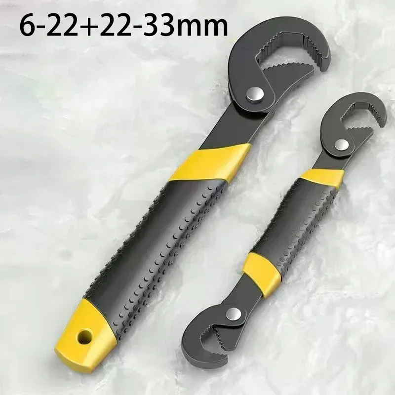 6-22 /22-33 mm sada nástrojov Set inštalatéra Multi Hand Universal Wrench Open Spanner Steel Steel Snap Grip High-Wrench Key