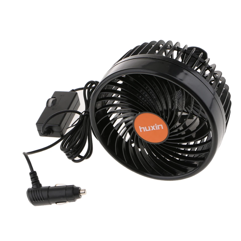 6 '' 24V Časť automobilu Elektrický chladiaci systém ventilátora silné vetry Universal Sucker Single Head Auto nastaviteľný elektrický ventilátor