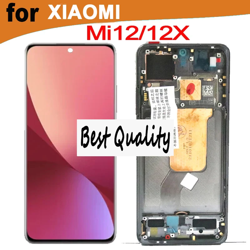 6.28''original LCD pre xiaomi 12 mi 12 dotykových obrazoviek Mi12 2201123g, 2201123C AMOLED DISPITS MI 12X MI12X 2112123AC, 2112123AG