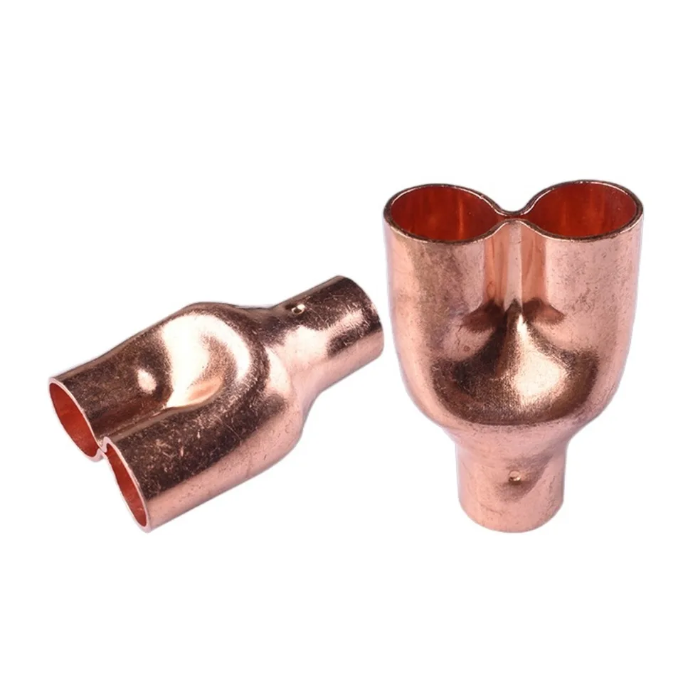 6,35-54 mm ID trubica na zvar s objímkou ​​koncového prívodu SOCKET SOCKER SOKUPINÁCIU Y Nohavice v tvare 3 spôsoby splitter meďna