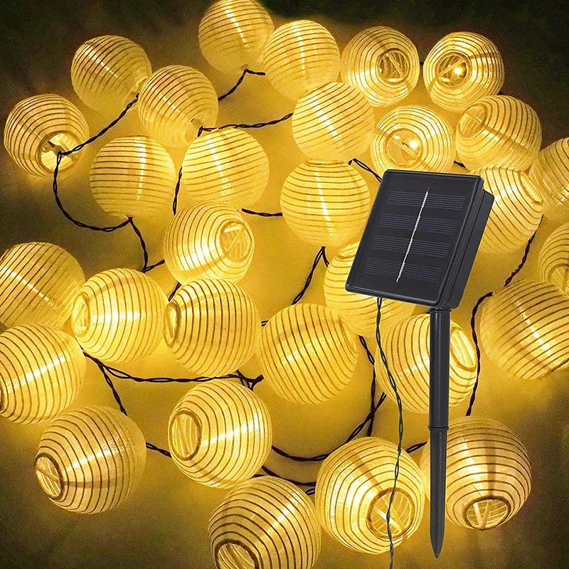 6,5 m 30 LED vodotesná lampa solárna šnúra rozprávkové svetlá vonkajšie girlandské terasy slnečné žiarovka Solar Power Lamp Vianoce pre záhradu