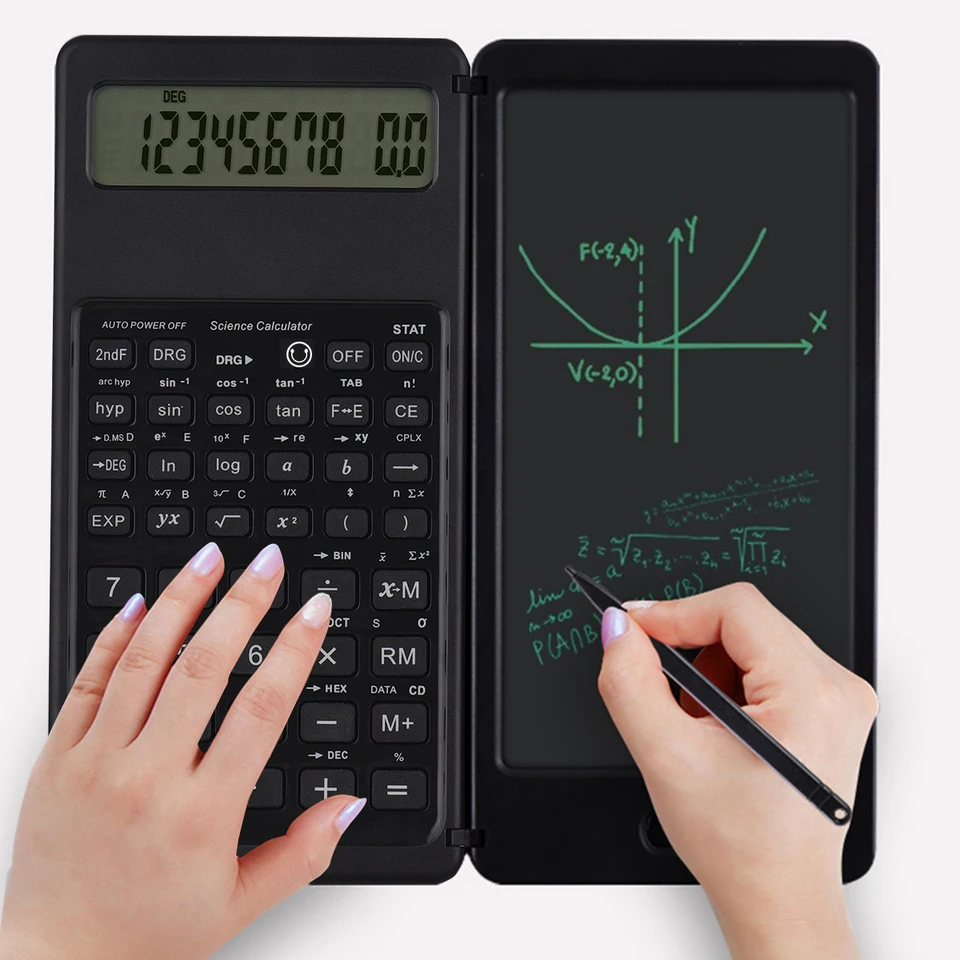 6,5 palca prenosná kalkulačka LCD obrazovky písanie tabletu skladacia vedecká kalkulačka tableta digitálna kresba