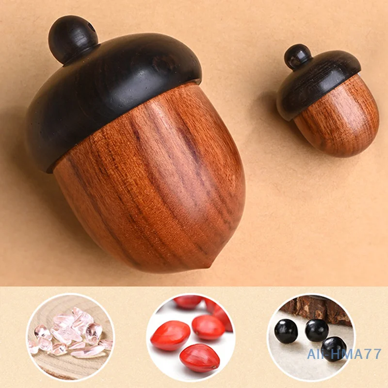 6,6*4,5 cm pilulky na masívne drevo Pilulky Mini drevené tablety prenosné uskladnenie utesnená plechovka pre vonkajšiu prvú pomoc