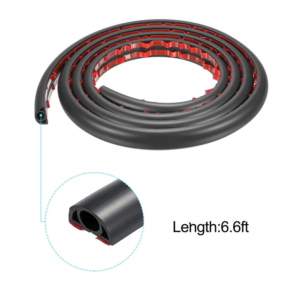 6,6 stôp podlahového kábla PVC PVC Anti-Extrusion Cord Ochranca samolepiaci kábel chránič kábla kryt