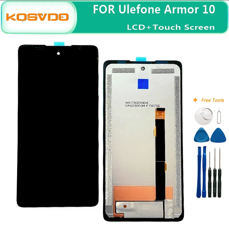 6,67 palca pre 100% originálne brnenie ulefone 10 5G LCD displej + dotyková obrazovka Digitalizátor Výmena + Nástroje zásob