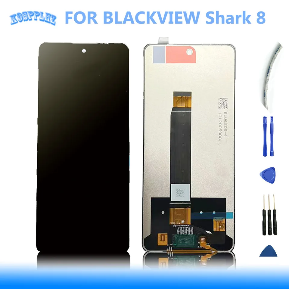 6.78 '' Nový pre Blackview Shark 8 LCD Display Blackview Shark8 Touch Screen Digitalizátor Digitalizátor panela Výmena OriginalParts