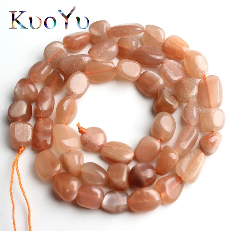 6-8 mm Prírodné nepravidelné slnečné korálky Loose Spacer Práľ